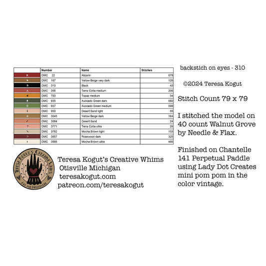 Teresa Kogut | Santa Wreath Ornament