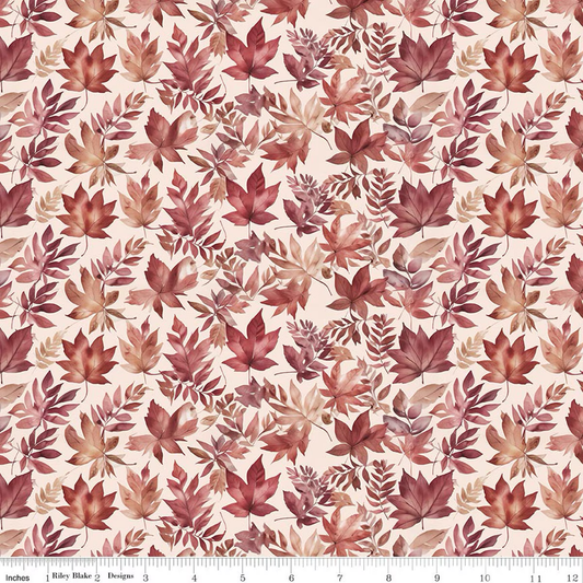 Harvest on the Prairie ~ Latté Leaves - C18281-LATTE