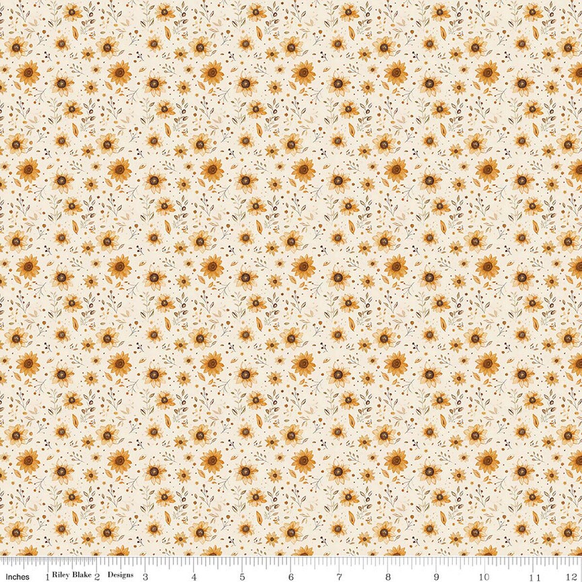 Harvest on the Prairie ~ Cream Sun Floral - C18284-CREAM