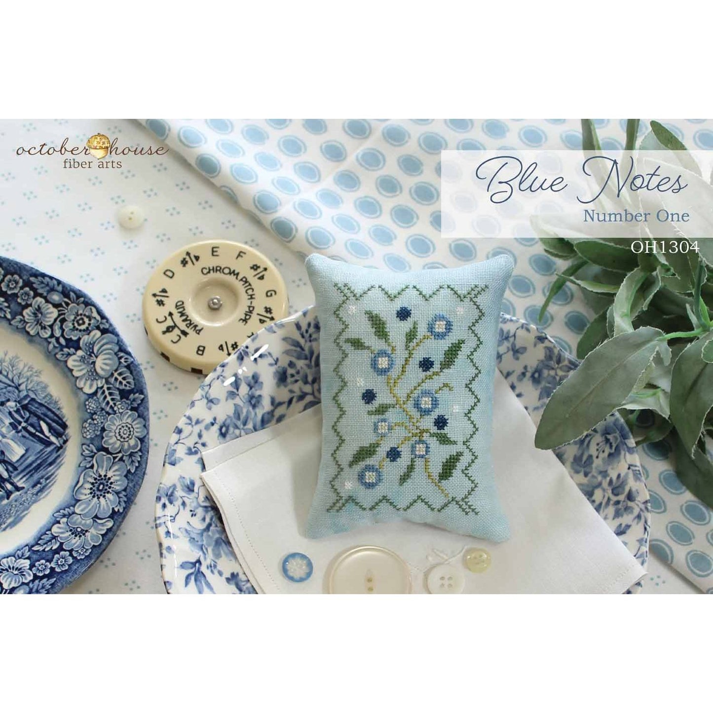 October House Fiber Arts  | Blue Notes - Number 1 - MARKET 2026