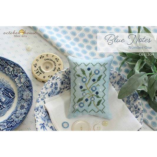October House Fiber Arts  | Blue Notes - Number 1 - MARKET 2026
