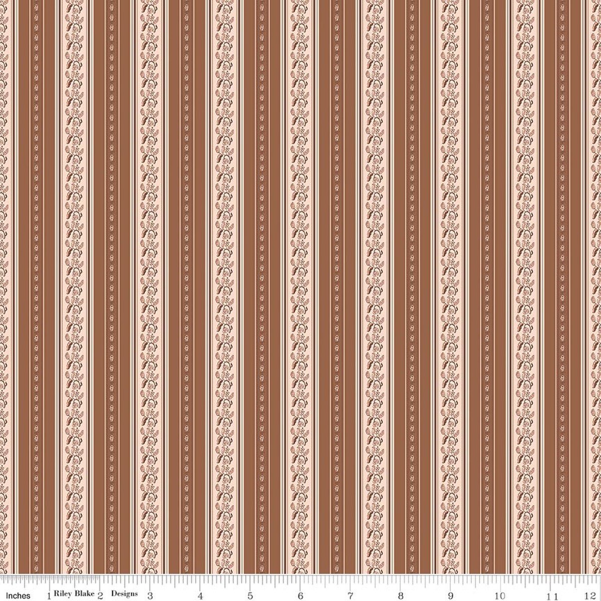 Harvest on the Prairie ~ Brown Stripe - C18286-BROWN