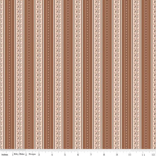 Harvest on the Prairie ~ Brown Stripe - C18286-BROWN