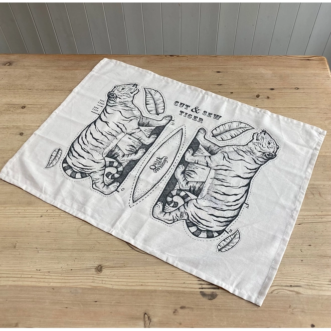 Quirk and Whimsey | Cut & Sew Tea Towel - Tiger