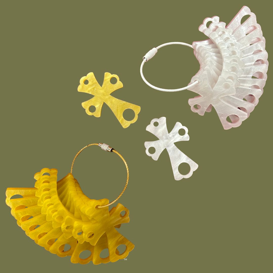 December Stitches  | Cross Drop – Set of 10 Floss Drops with Ring MARKET 2026
