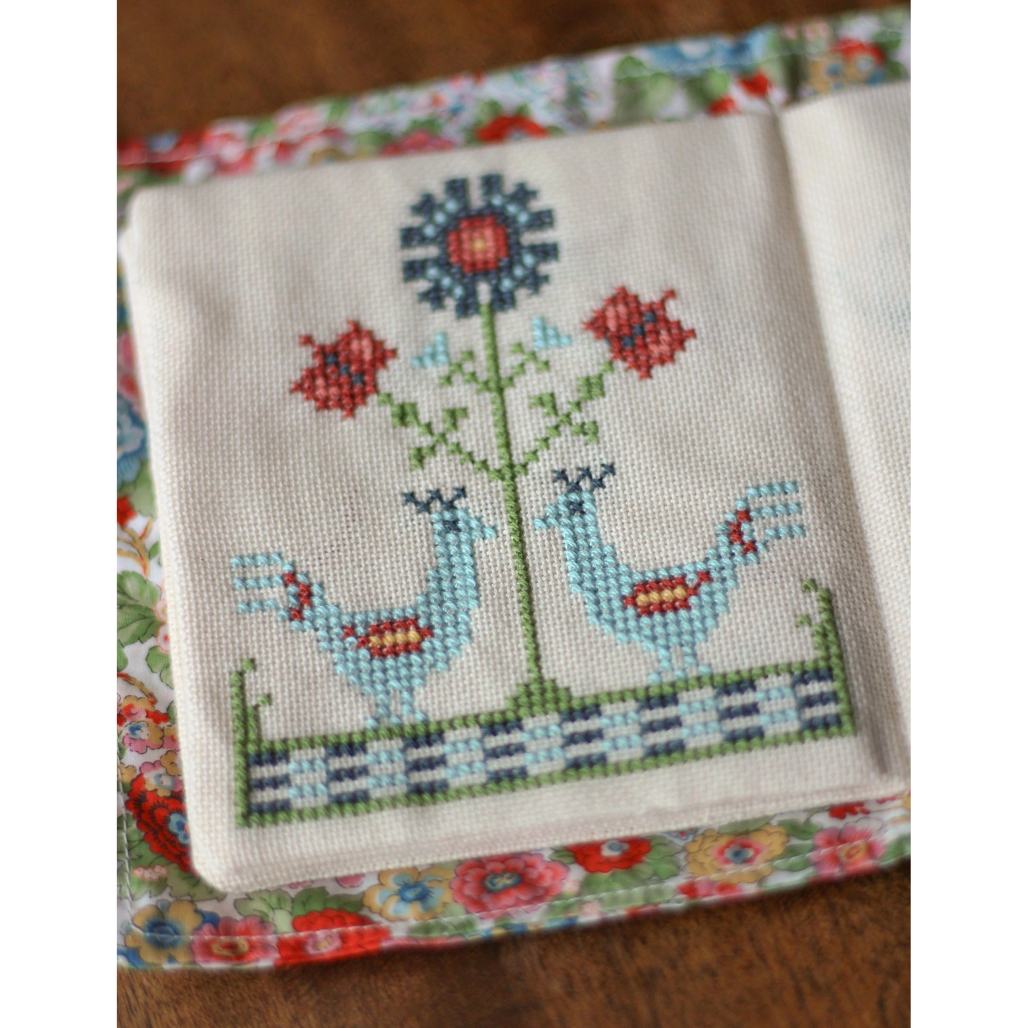 Avlea Folk Embroidery | Byzantine Beasts w/ Liberty® Fabric Cross Stitch Kit