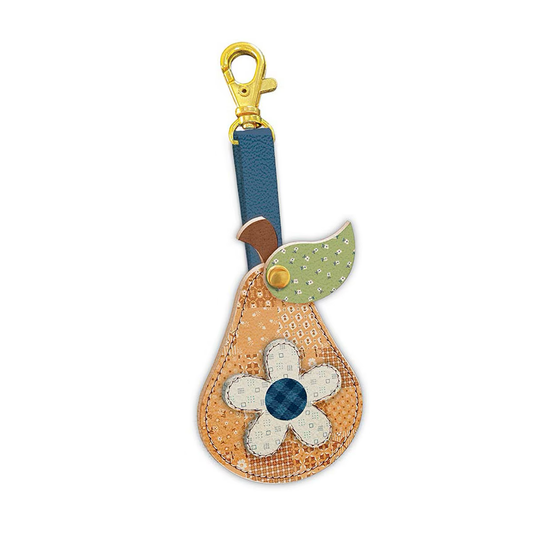 Lori Holt™ Denim & Daisy Leather Pear Charm
