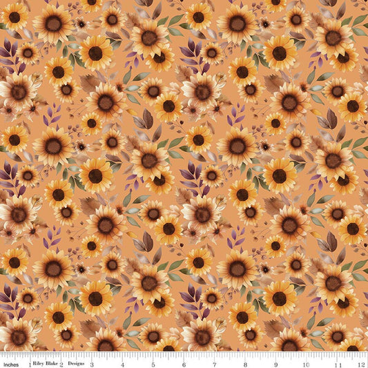 Harvest on the Prairie ~ Marmalade Sunflowers - C18280-MARMALADE