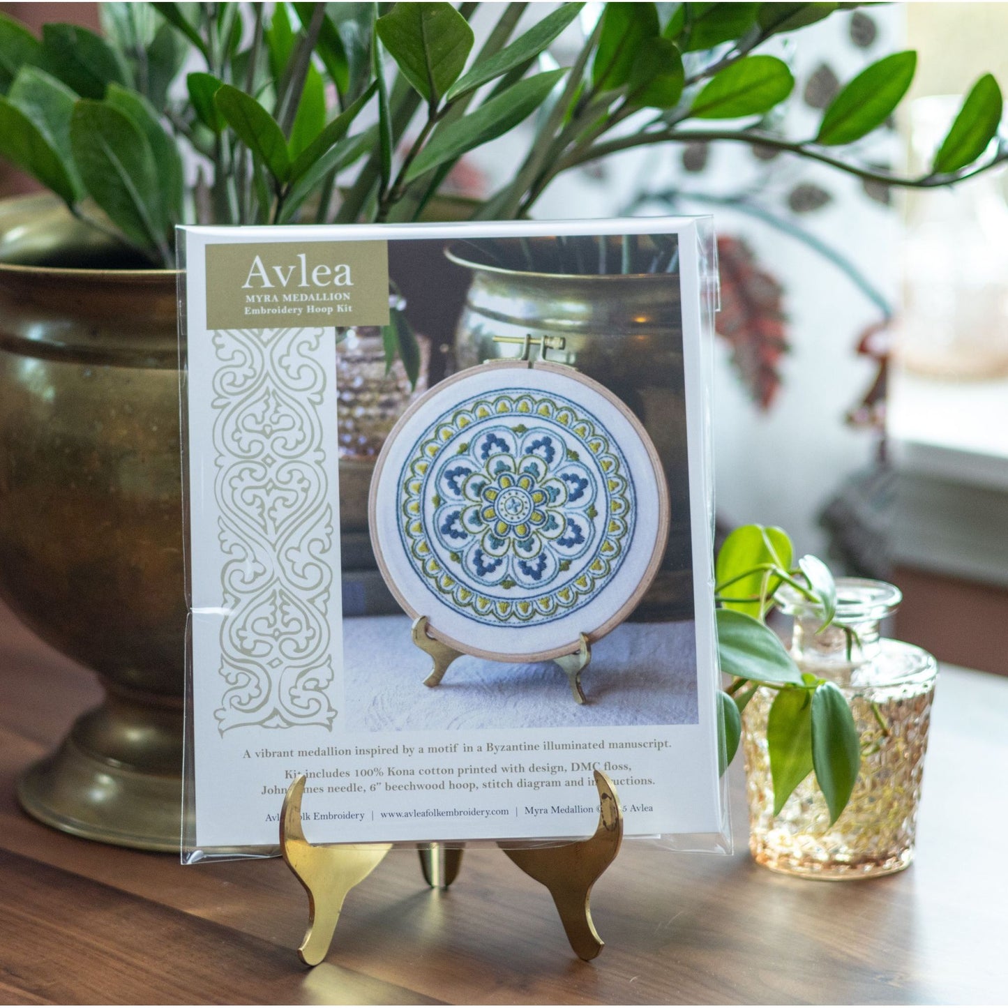 Avlea Folk Embroidery | Myra Medallion Embroidery Kit