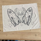 Quirk and Whimsey | Cut & Sew Tea Towel - Space Rocket