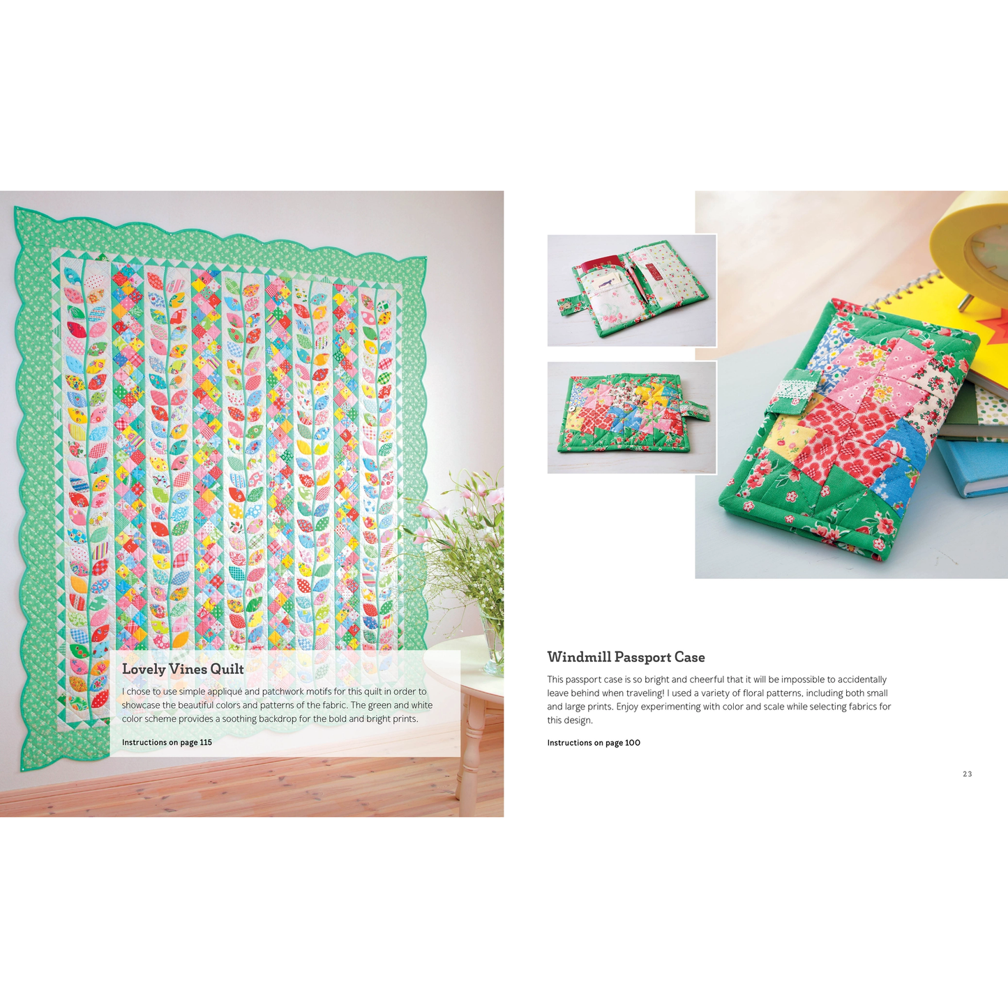 Happy Flower Quilts Pattern Book by Atsuko Matsuyama