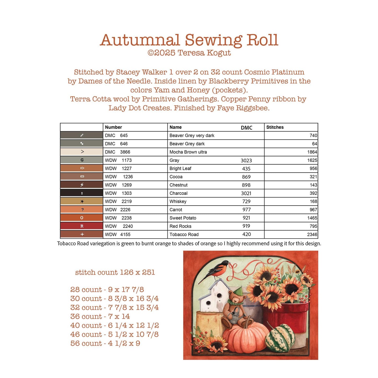 Teresa Kogut | Autumnal Sewing Roll