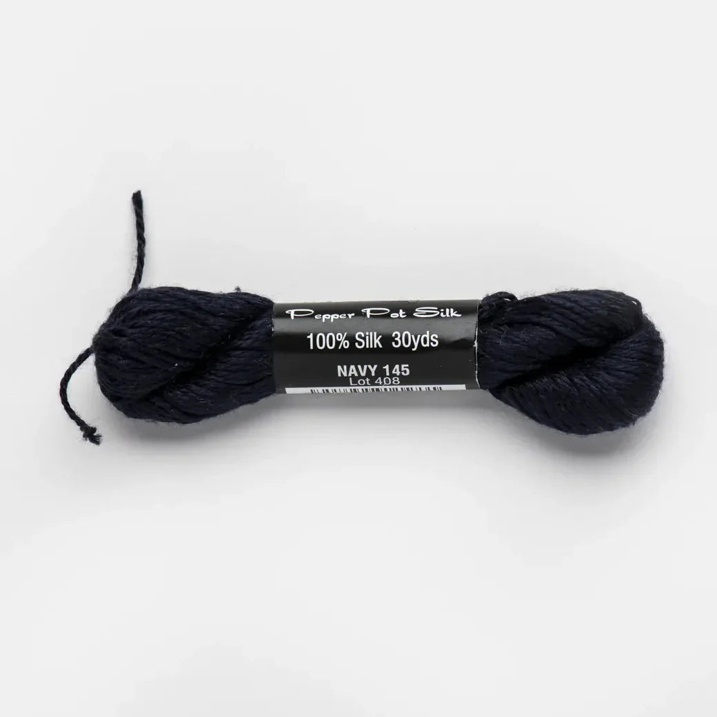 Pepper Pot Silk 145 ~ Navy
