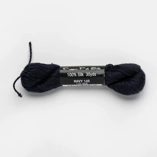 Pepper Pot Silk 145 ~ Navy