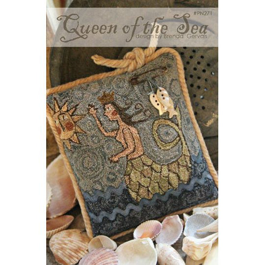 With Thy Needle and Thread ~  Queen of the Sea Punch Needle Pattern