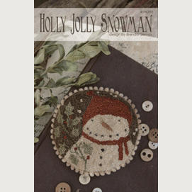 With Thy Needle and Thread ~  Holly Jolly Snowman Punch Needle Pattern