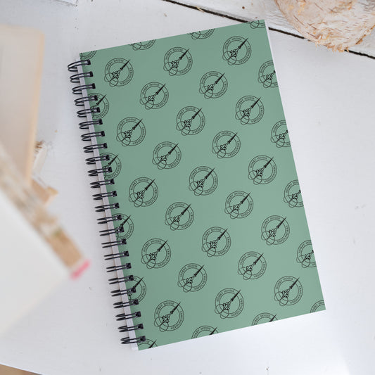 Hobby House Needleworks Green & Black Spiral notebook