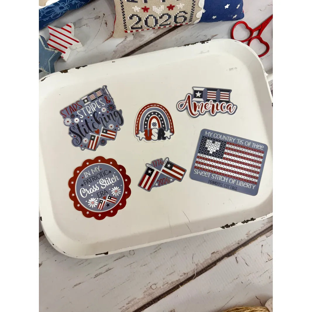 Primrose Cottage  | 4th of July Sticker Pack