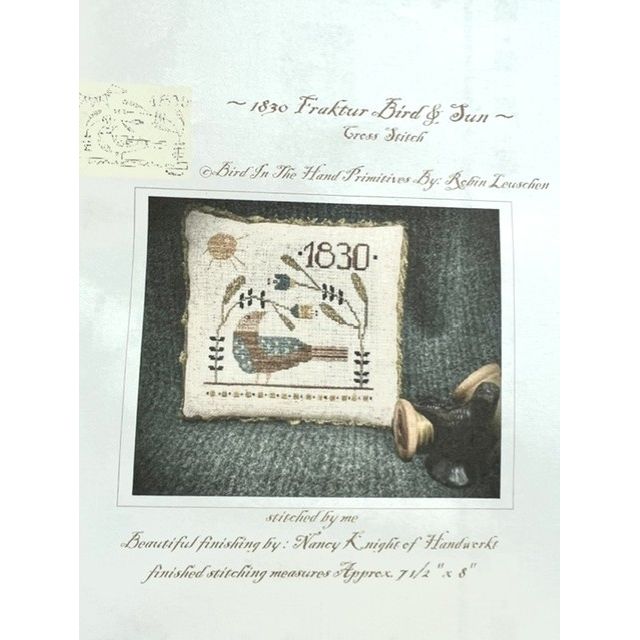 Bird In The Hand Primitives | 1830 Fraktur Bird & Sun