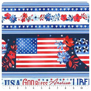 Faith, Family, Freedom ~ Americana Stripe Multi ~ 14833-99