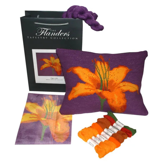 The Flanders Tapestry Collection ~ Tiger Lily Needlepoint Tapestry Kit