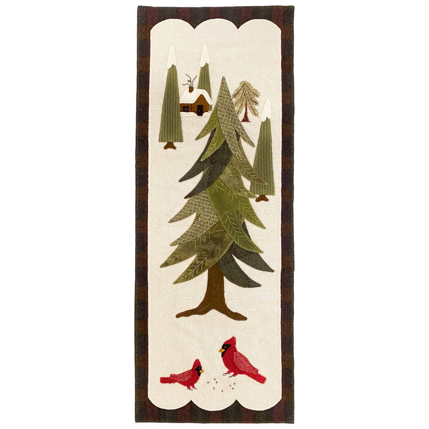 Karen Yaffe Designs | Winter in the Pines Wool Applique Pattern or Kit