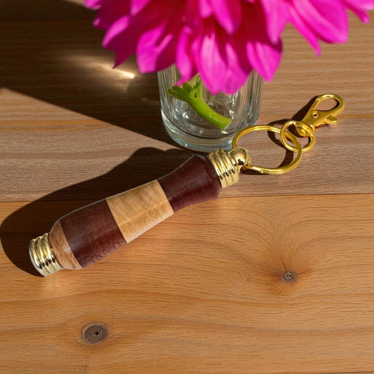Hand-Turned Wood Needle Case