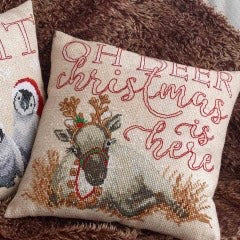 Oh Deer Pillow Cross Stitch Kit Hobby House Needleworks