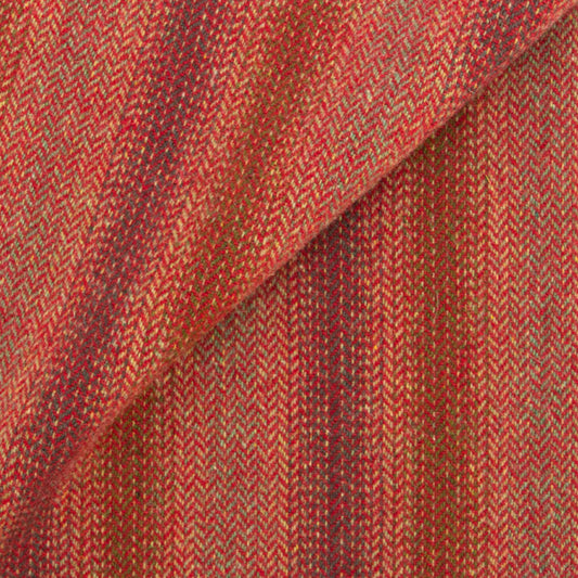Dorr Mill ~ #1322 - Red Ombre Stripe Wool Fabric