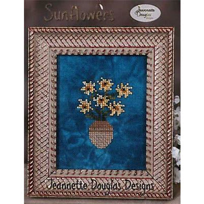 Jeannette Douglas Designs ~ Sunflowers Pattern ~ Linen and Charm Included