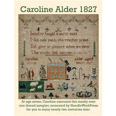 NeedleWorkPress ~ Caroline Alder 1827 Sampler Pattern