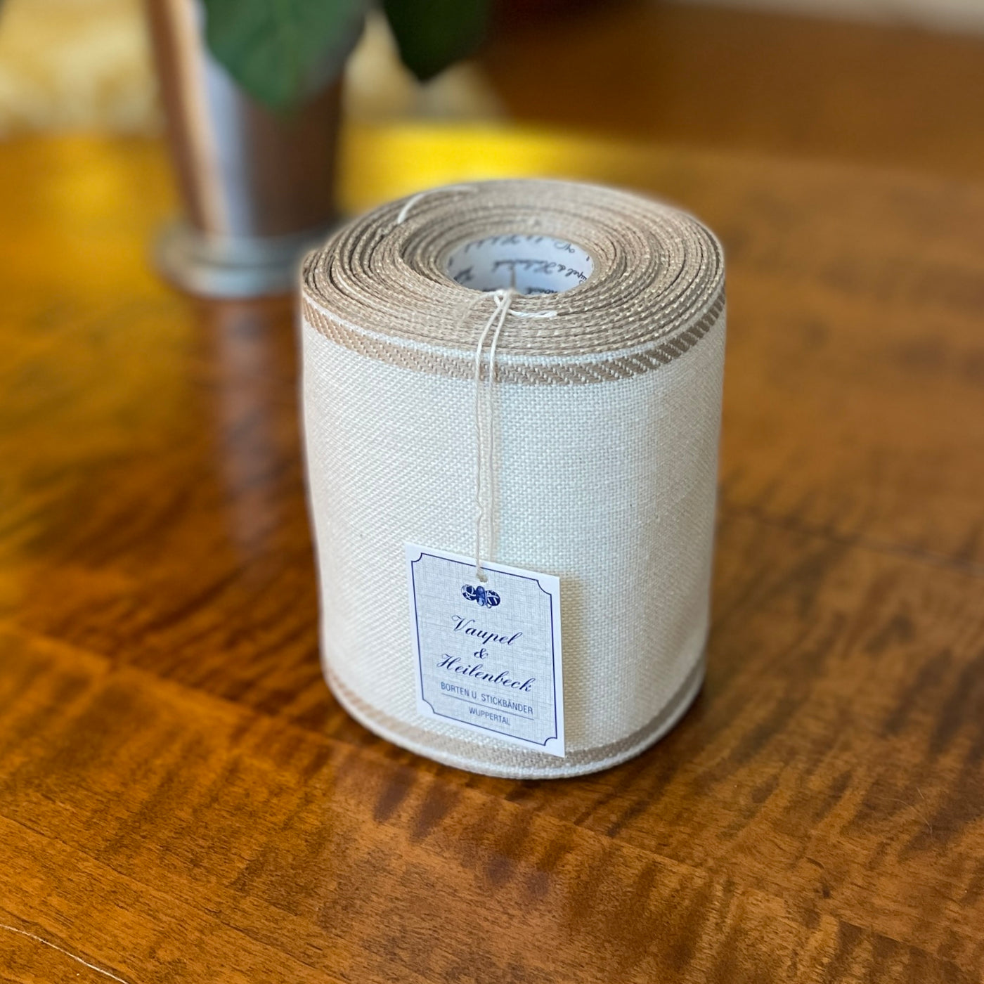 Vaupel & Heilenbeck Linen Banding - Striped Border 120 mm 950-120-27