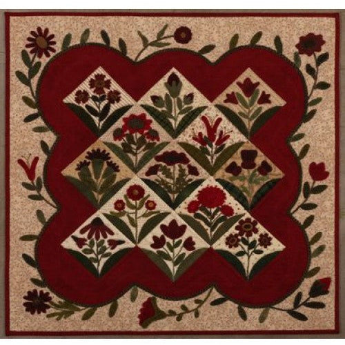 Primitive Gatherings ~ Summer Blooms Wool Applique Kit