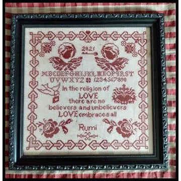 Twin Peak Primitives ~ Wisdom of Love Sampler Pattern