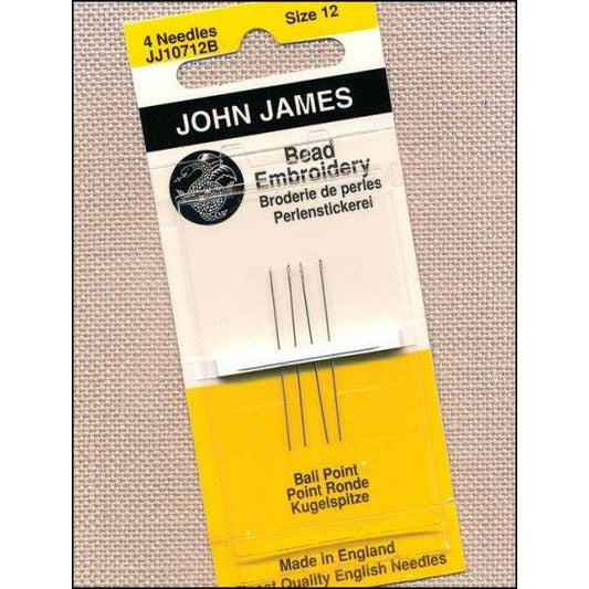 John James Size 12 Short Beading Needles