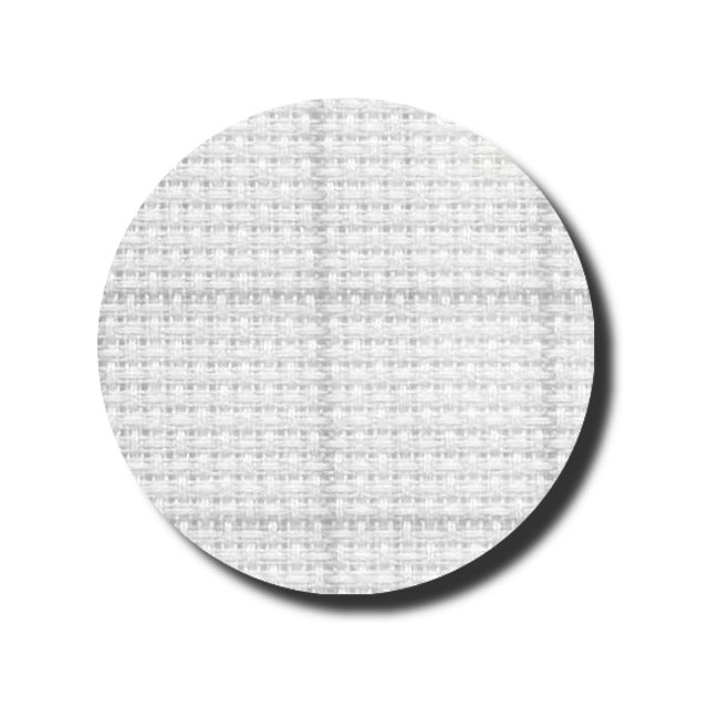 Zweigart ~ 16 ct. Easy Count Grid White/Grey Aida