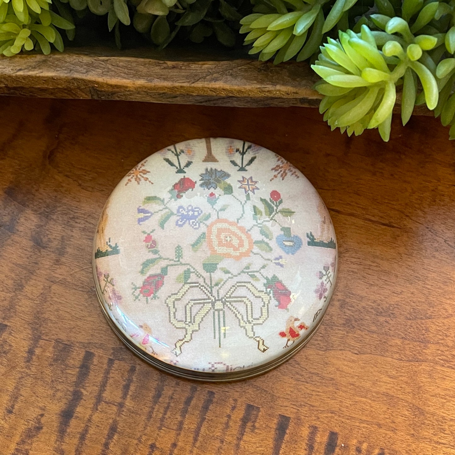 Florence Mary Dickinson Crystal Glass Paperweight