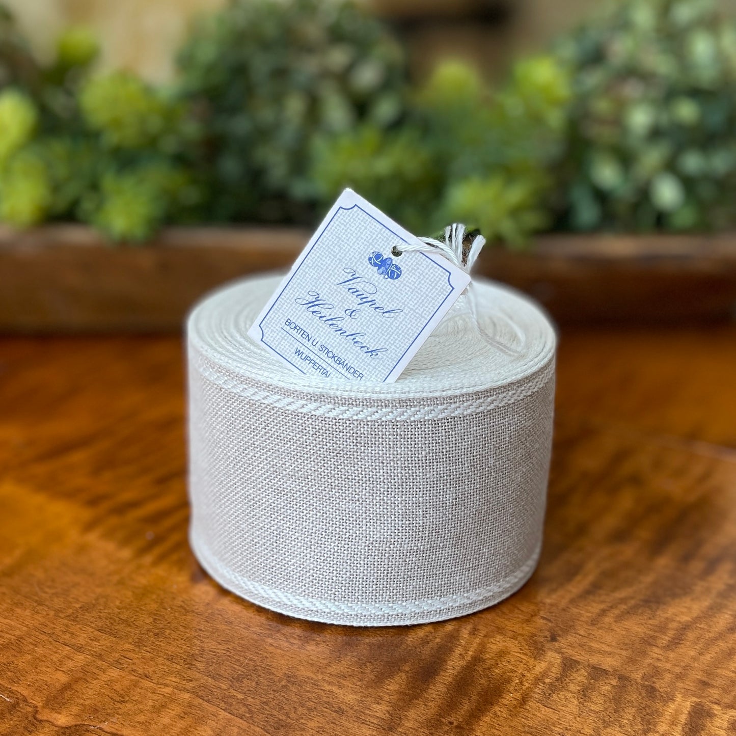 Vaupel & Heilenbeck Linen Banding - Natural / Cream 70 mm 990-70-1