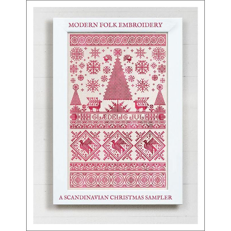 Modern Folk Embroidery ~ A Scandinavian Christmas Pattern