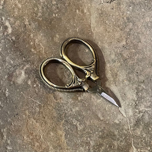 Mini Embroidery Scissors ~ Antique Gold