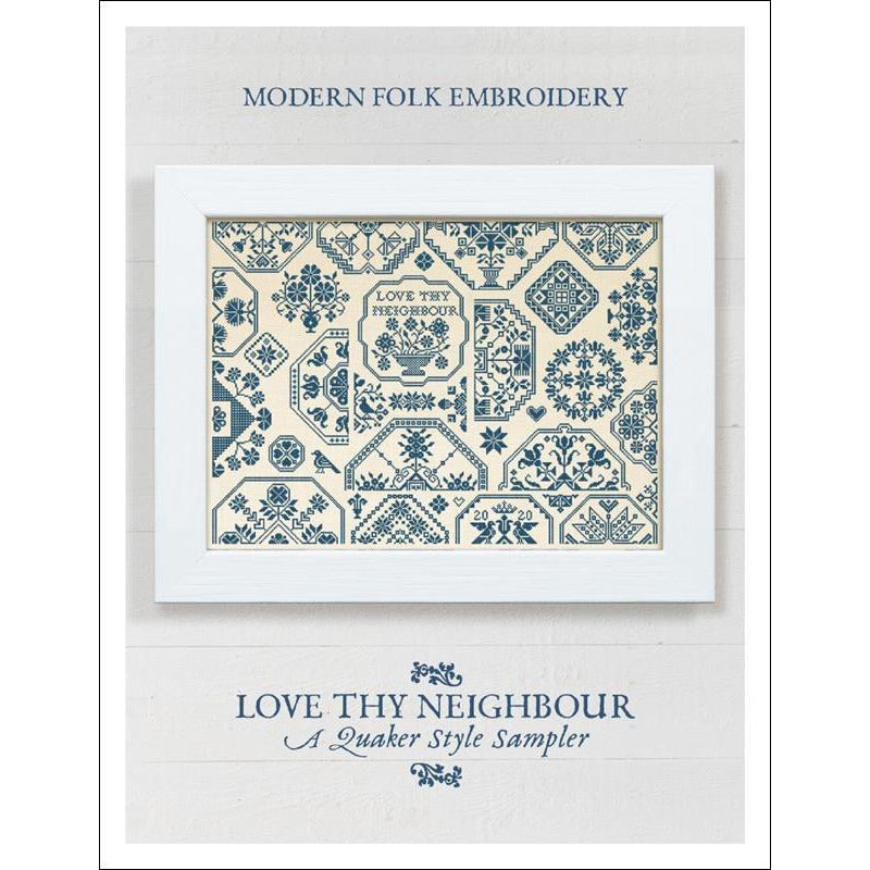Modern Folk Embroidery ~ Love Thy Neighbor Pattern