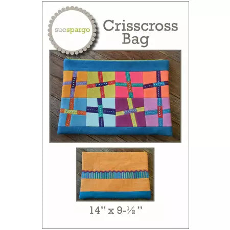 Sue Spargo ~ Crisscross Bag Wool Applique Pattern
