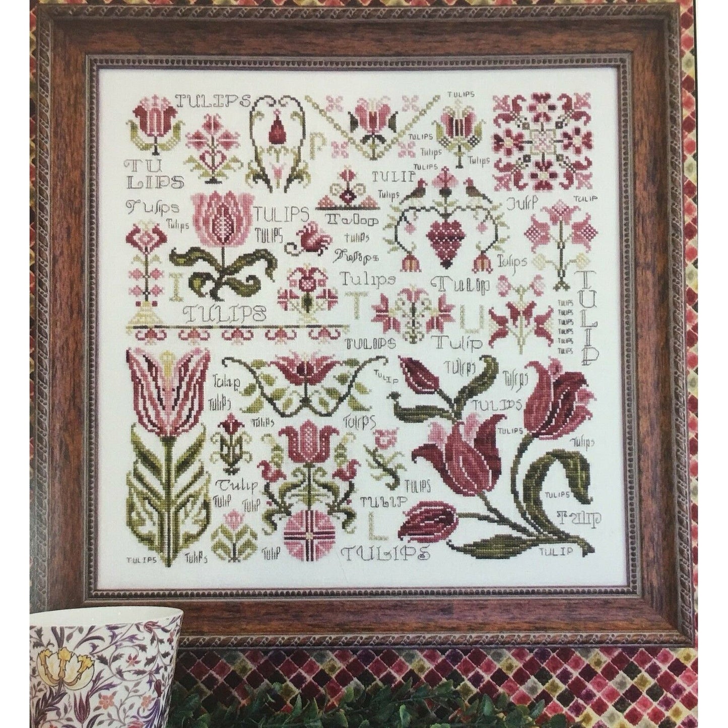 Rosewood Manor ~ Dreaming of Tulips Sampler Pattern