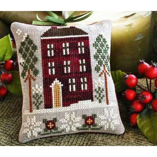2010 Ornaments - Red House in Winter Pattern No. 6