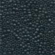62014 Black / Grey Frosted Seed Beads