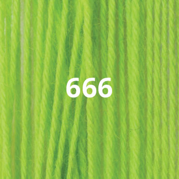 Crewel Weight Yarn ~ Cool Neon 666