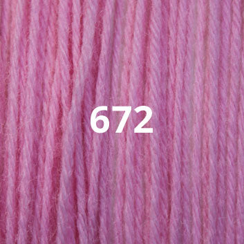 Crewel Weight Yarn ~ Bubble Gum Pink 672