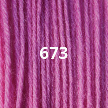 Crewel Weight Yarn ~ Bubble Gum Pink 673