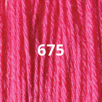 Crewel Weight Yarn ~ Bubble Gum Pink 675