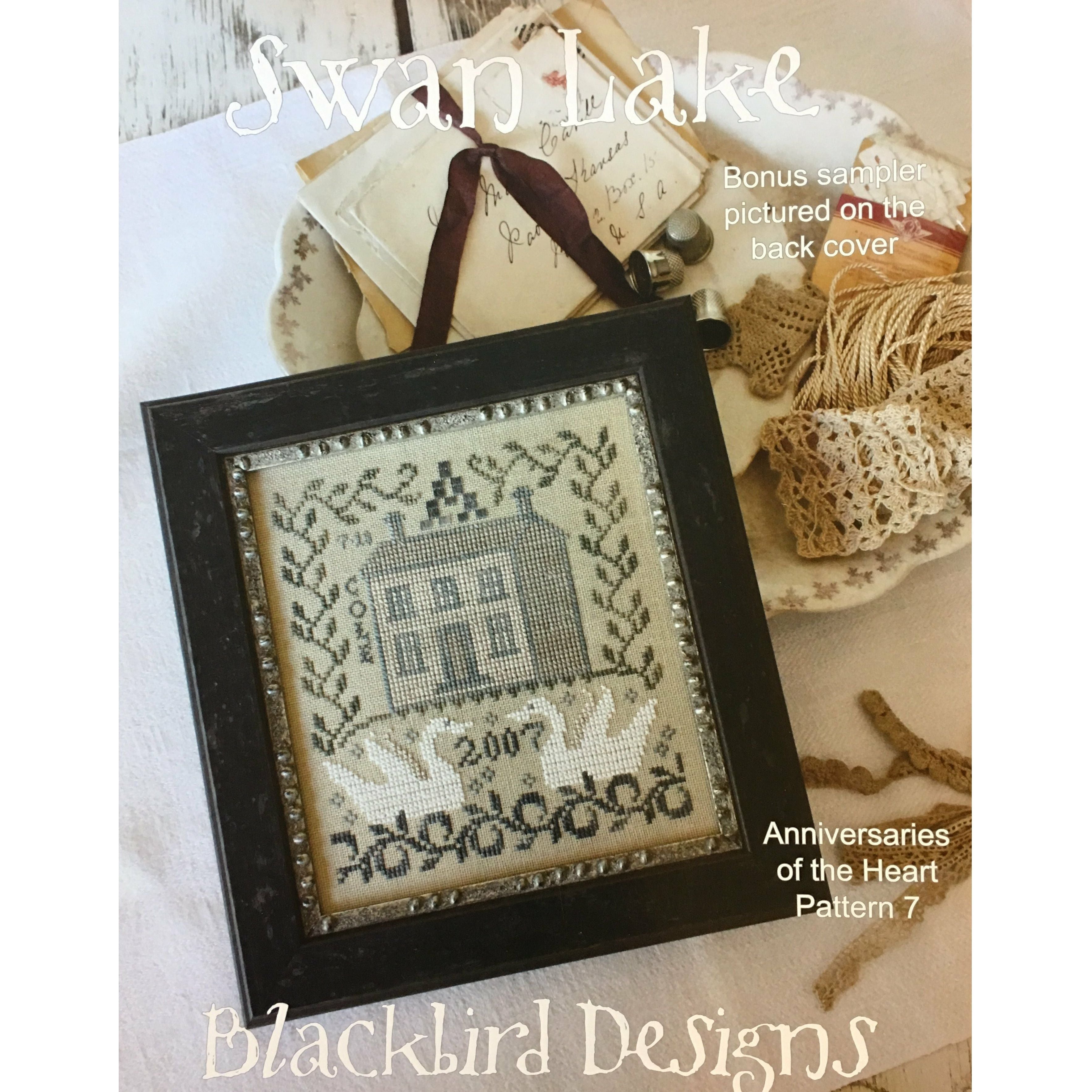 Blackbird Designs | Anniversaries of the Heart Pattern 7 - Swan